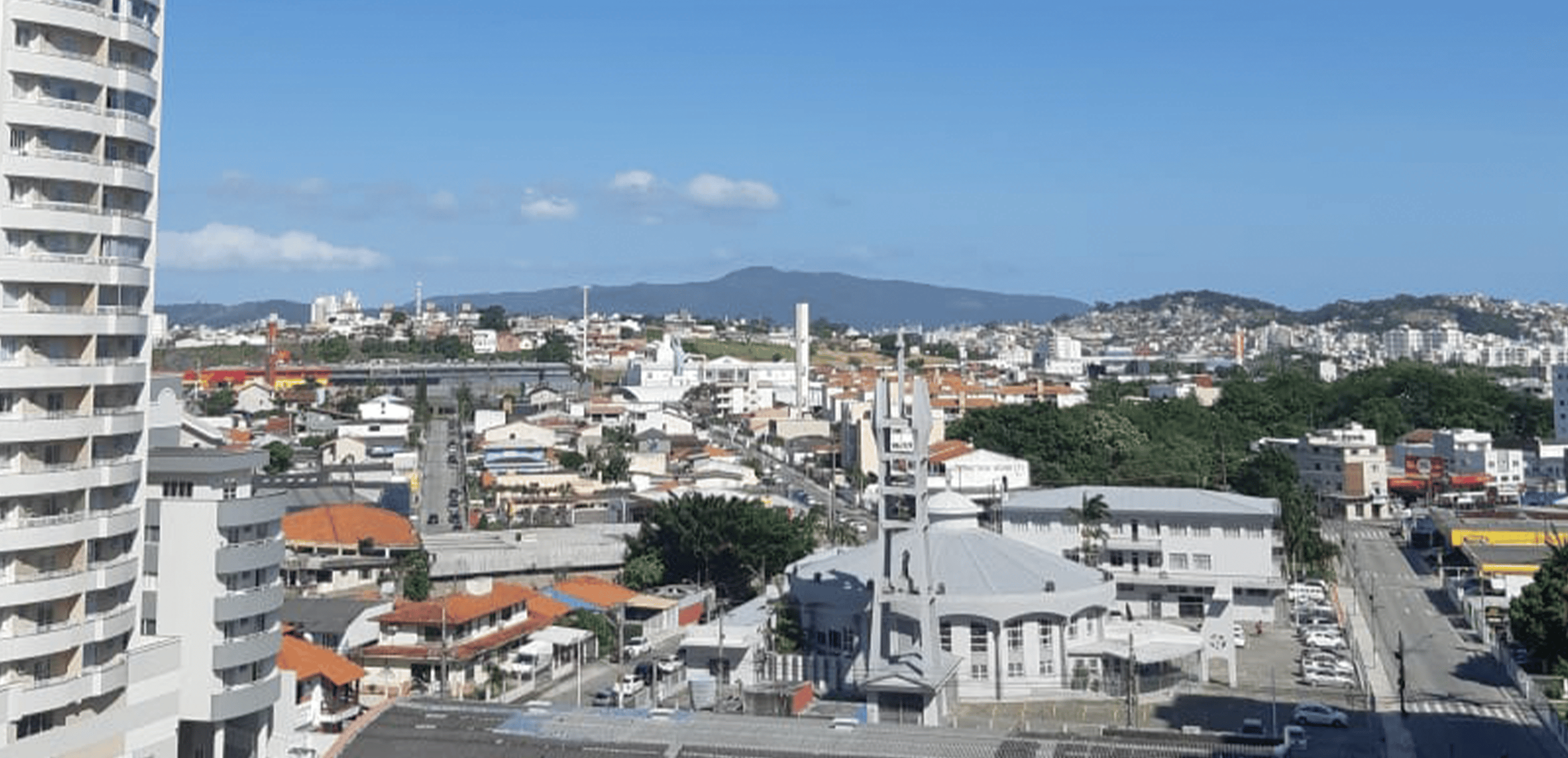 Vista panorâmica da cidade de São José em Santa Catarina
